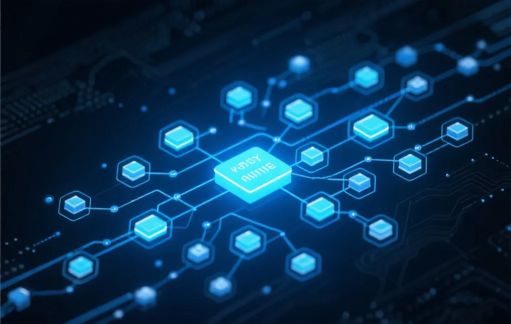 数据结构可视化,科技感蓝色背景